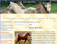 Tablet Screenshot of horse-genetics.com